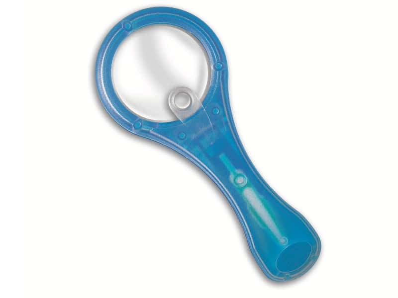 Лупа детская 3X-7X на подставке с пинцетом, NAVIR